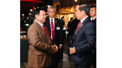 Berita Foto: Presiden Jokowi Akrab Dengan Prabowo Subianto di Jerman