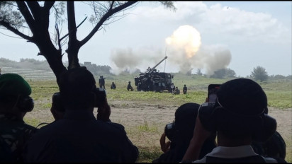 Begini Kecanggihan Meriam 155 Caesar Buatan Perancis yang Diuji Coba TNI AD di Kebumen