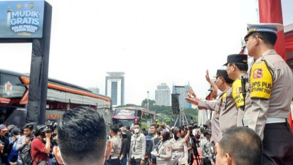23.439 Pemudik Tujuan Pulau Jawa Diberangkatkan Oleh Kapolri Dari Monas