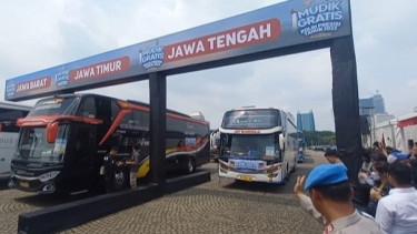 Ribuan Pemudik Ikut Serta pada Kegiatan Mudik Gratis Polri Presisi