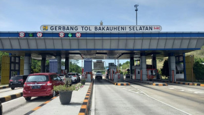 61.841 Kendaraan Pemudik Masuk ke Pulau Sumatera Melalui Jalan Tol Trans Sumatera