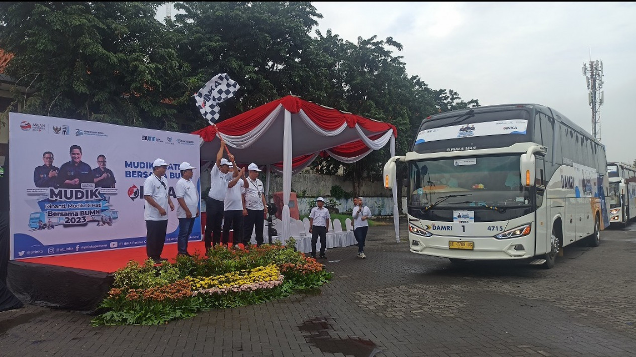 Tekan Angka Kecelakaan dan Kurangi Kepadatan di Jalan Raya, INKA Berangkatkan Peserta Mudik Gratis
            - galeri foto