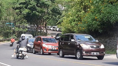 Mudik Lebaran 2023 : Jalur Gentong Tasikmalaya Padat Merayap, 20 Ribu Kendaraan Melintas Sejak Siang