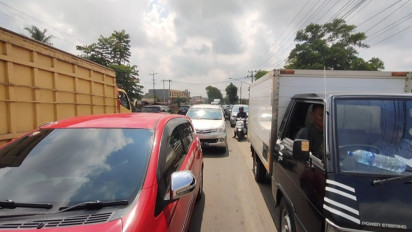 Arus Mudik di Jalan Lintas Timur Sumatera Meningkat 7000 Kendaraan dalam 12 Jam