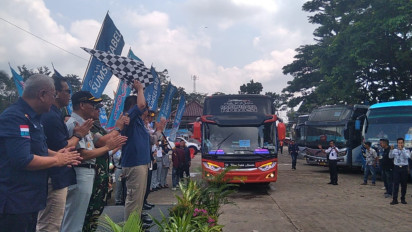 Dilepas Gubernur Sumsel, 748 Warga Sumsel Ikuti Program Mudik Gratis
