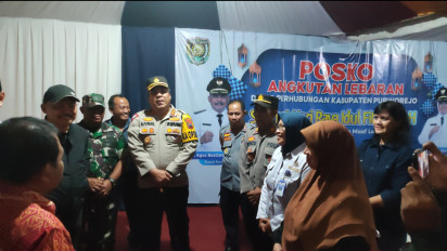 Bupati Agus Bastian Bersama Forkopimda Tinjau Pospam Puncak Arus Mudik di Jalur Purworejo