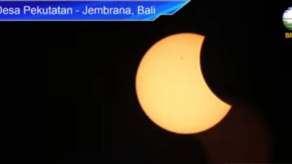 Durasi Gerhana Matahari di Bali Berlangsung Hingga 3 Jam