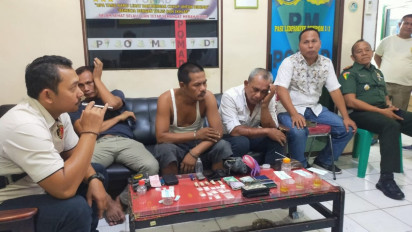 Personil Denpom Pematangsiantar Grebek Rumah Kontrakan, Wartawan Hingga Purnawirawan TNI Diciduk Saat Pesta Narkoba, Belasan Paket Narkoba Sabu dan Ganja Turut Disita