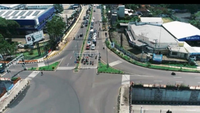 Pantau Arus Mudik Lebaran 2023, Polres Malang Gunakan Drone di Exit Tol Singosari Malang