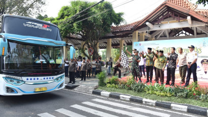 Pemkab Sidoarjo Berangkatkan 1450 Warganya untuk Mudik Gratis
