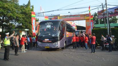 Ribuan Pelaku Usaha Warmindo Ikut Kegiatan Mudik Gratis