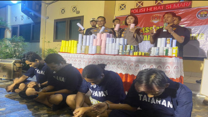 Polsek Pedurungan Sita Ratusan Petasan yang Siap Diledakan dan Berhasil Tangkap Empat Orang Tersangka