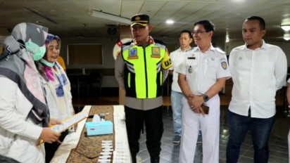 Beri Kenyamanan Mudik Lebaran 2023, Polres Pelabuhan Belawan Tes Urine Kru Kapal KM Kelud dan KM Dorolonda