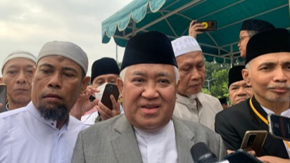 Hujan Mengguyur saat Salat Id, Din Syamsuddin: Berkah dari Allah