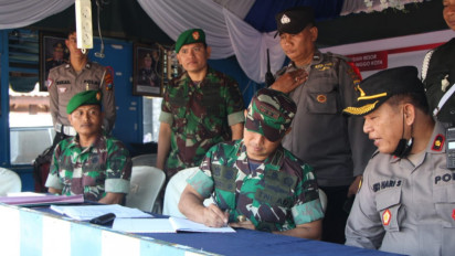 Sinergitas Tiga Pilar, Dandim 0820/Probolinggo Pantau Pos Pengamanan dan Pelayanan Lebaran