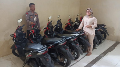 Polres Pesawaran Lampung Terima Penitipan 17 Kendaraan Warga yang Ditinggal Mudik