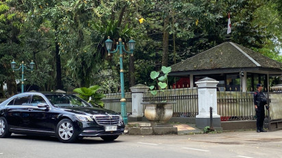 Presiden Jokowi Tiba di Istana Batu Tulis, Hadiri Pengumuman Ganjar Capres PDIP