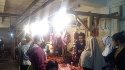 H-1 Idul Fitri Harga Daging Sapi di Medan Capai Rp160 Ribu per Kg