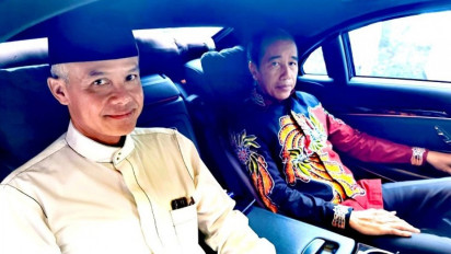 Mampir ke Rumah Jokowi di Solo, Ganjar Cari Ketupat, Opor dan Sambel Goreng
