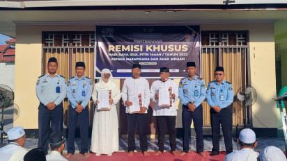 544 Napi Beragama Islam Lapas Sampit Mendapat Remisi Idul Fitri 1444 H
