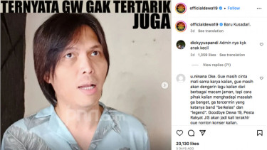 Instagram Dewa 19 Diserang usai Unggah Meme soal Once Mekel, ‘Netizen: Jadi Nggak Respect’