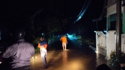 Suasana Lebaran Ratusan Rumah Warga Kota Baturaja Sumsel Dikepung Banjir