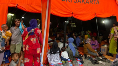 Jumlah Pengungsi di Posko Pengungsian Kebakaran Muara Angke Terus Bertambah