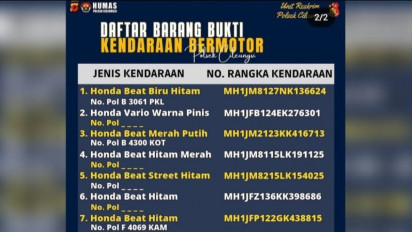 Palaku Curanmor Ditangkap, Polisi Resor Bogor Umumkan 9 Kendaraan Hasil Curian