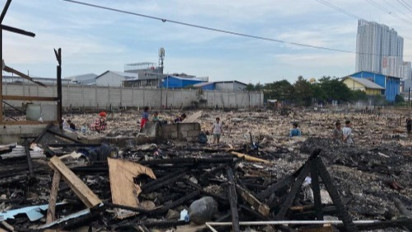 Dinas Gulkarmat DKI Jakarta: Kebakaran di Permukiman Nelayan Muara Angke karena Korsleting Listrik