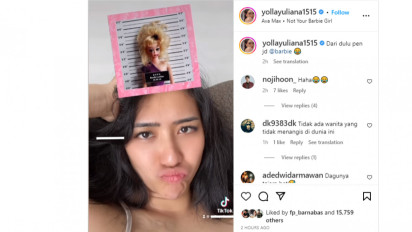 Cantik banget, Yolla Yuliana Iseng Main HP dan Ngarep Jadi Tokoh ini, Netizen Suka Banget Lihatnya