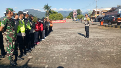 Terpantau Ramai dan Lancar, Pospam Kawasan Wisata Danau Ranau Siaga