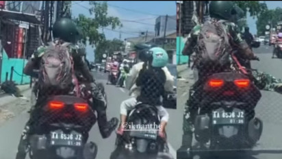 Viral Pemotor Ibu-Ibu Ditendang Pria Berseragam TNI Berplat AA, Mabes Turun Tangan Lacak