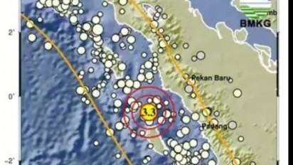 Rentetan Gempa Susulan Terjadi Setelah Gempa M 7,3 Guncang Mentawai Sumbar