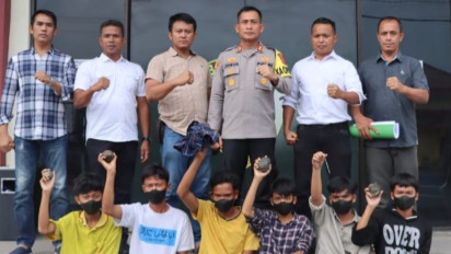 Sempat Viral, Aksi Penyerangan Angkot, Polisi Tangkap Sekelompok Pemuda Diduga Pelaku dan Penikaman Remaja