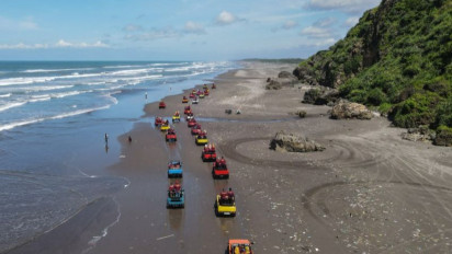 Libur Lebaran, Arah Parangtritis Padat Dishub dan Polisi Lakukan Rekayasa Lalin di Titik Ini