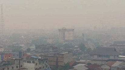 Kabut Asap Akibat Karhutla Dumai-Bengkalis Mulai Menipis Menyelimuti Kota, Warga Diminta Tetap Gunakan Masker