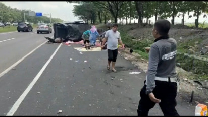 Kecelakaan Mobil Pemudik Di Tol Cipali, 3 Orang Tewas