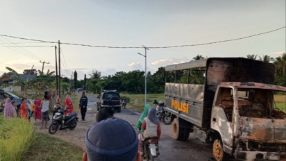 Gawat, Diduga Dicuri dari Mapolres Jeneponto, Mobil Dalmas Ditemukan Ludes Terbakar