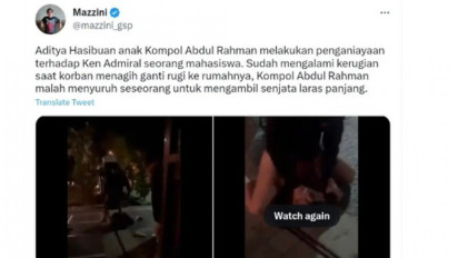 Aksi Sadis Aditya Hasibuan, Anak Polisi yang Aniaya Seorang Mahasiswa, Netizen: Mario Dandy Jilid 2