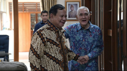 Roadshow Prabowo Lebaran ke Para Sesepuh TNI, Try Sutrisno, Hendropriyono, Widodo AS, Agum Gumelar hingga Wiranto