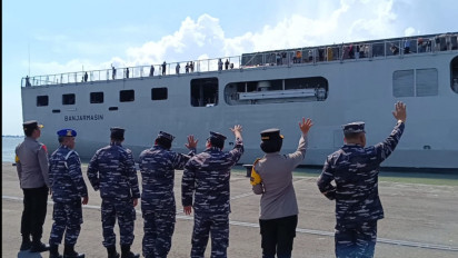 Ratusan Pemudik Roda 2 Balik ke Jakarta dengan KRI Banjarmasin 592, Ini Kesan Para Pemudik