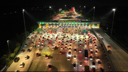 One Way di Tol Kalikangkung menuju Cikampek Diperpanjang