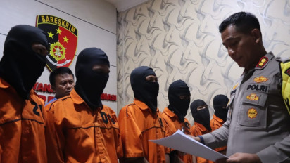 Polres Pelabuhan Belawan Tangkap Enam Pelaku Penyerangan dan Penikaman terhadap Penumpang Angkot di Medan