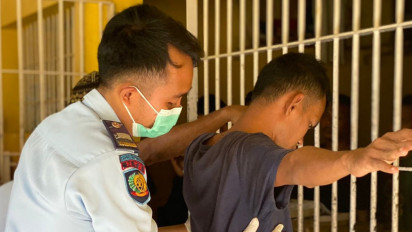 Lapas Sumbawa Besar Geledah Blok Hunian Warga Binaan Usai Kunjungan Khusus Libur Lebaran