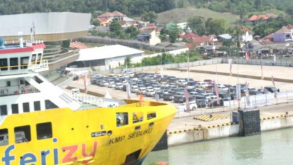 Arus Balik Lebaran, 676.129 Pemudik Tinggalkan Pulau Sumatera Via Pelabuhan Bakauheni