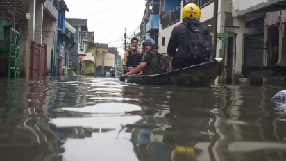 Banjir Rendam 4 Kecamatan di Kabupaten Bandung
