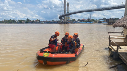 Diduga Tenggelam saat Memancing di Sungai Batanghari, Tim Basarnas Jambi Lakukan Pencarian