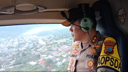 Pastikan Aman dan Lancar, Kapolda Sulawesi Tengah Irjen Pol Agus Nugroho Pantau Arus Balik Melalui Helikopter