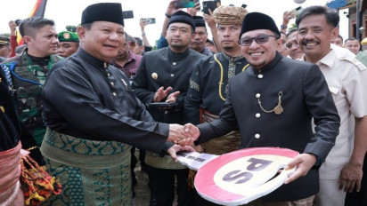 Ketum Gerindra Sumbang Ambulans, Prabowo Subianto: Saya Tak Mau Datang Kalau Tak Bawa Apa-apa