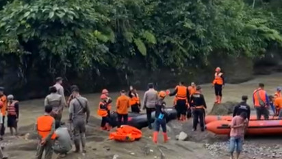 Turunkan 3 Perahu Karet, Tim Gabungan Lakukan Pencarian Bocah yang Hilang di Padang Sidempuan